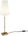 Produktbild: Weiß Messing Klassisch Tischlampe Nachtlampe 1xE27/60W IP20 16,5x60 [cm]