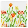 Produktbild: Airlaid Serviette Selma Frühling 40 x 40 cm, 50 Stück - Mank - Floral Blumen Blumenwiese