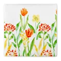 Produktbild: Mank Airlaid Serviette Selma Frühling 40 x 40 cm, 50 Stück – frühlingshafte Tischdekoration in Gelb, Orange, Lime & Kiwi, Perfekte Servietten für Sommer & Frühling