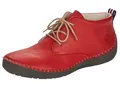 Produktbild: Schnürboots RIEKER, Damen, Gr. 39, rot, Lederimitat, Schuhe Schnürboots, Stiefelette, Schnürstiefelette mit Rahmennaht