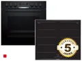 Produktbild: Bosch HND679LS62 Set Einbauherd HEG578BB4 + Induktionskochfeld NXX675CB5E