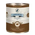 Produktbild: Lakefields MANUFAKTUR Nassfutter MENÜ LAMM 61% Fleischanteil für Hunde, Größe:18 x 800 g