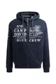 Produktbild: Camp David Herren Sweatjacke mit Kapuze und Logo Artworks Blue Navy, L