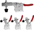 Produktbild: 4 Stück Kniehebelspanner Schnellspanner GH-201B 90Kg/198Lbs Fassungsvermögen H