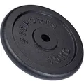 Produktbild: ScSPORTS® Hantelscheiben - Set 15/20/30/40/60kg, 30/31mm Bohrung, Gusseisen, Schwarz - Hantelscheiben-Set, Gewichtsscheiben, Hantelgewichte, Fitness Scheiben, Gewichte für Hantel (15 KG (1 x 15 kg))