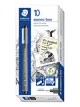 Produktbild: Staedtler Fineliner pigment liner 10 pcs 0.6mm black
