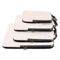 Produktbild: Eono Komprimierbaren Packwürfeln zur Organisation Ihres Reisegepäcks, Compression Packing Cube, Packtaschen Set & Gepäck Organizer für Rucksack & Koffer - Beige, 4-teilig