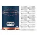 Produktbild: King.C.Gillette Rasierklingen Double Edge Razor, Blades, für King.C.Gillette Rasierhobel, 10 Stück