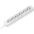 Produktbild: Bachmann 381.248K Steckdosenleiste 6fach Weiß Schutzkontakt 1 St.