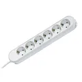 Produktbild: BACHMANN SMART Steckdosenleiste 6x Schutzkontakt, weiß, 3 m - 381.248K