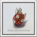 Produktbild: Edelschmiede925 Charm Anhänger in 925 Silber massiv Kugelfisch