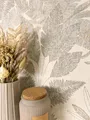 Produktbild: Newroom Vliestapete, Beige Tapete Modern Dschungel - Mustertapete Blumentapete Braun Gold Tropisch Floral Pflanzen Blätter für Schlafzimmer Wohnzimmer Küche, Mustertapete, Blumentapete