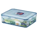 Produktbild: Lock & Lock - Frischhalte-Box-eckig; 3,9 l; HPL834 - Blau/Transparent