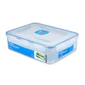 Produktbild: LocknLock PP Classic Vorratsdose mit Gitter, 3,9 L, 295 x 230 x 84 mm, 100 % luft- und wasserdicht, Cleveres Verschluss-System, Frischhaltedose für Kühlschrank & Gefrierfach