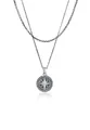 Produktbild: Kuzzoi Kette mit Anhänger Herren Layer Kompass Maritim 925 Silber