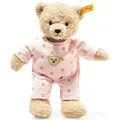 Produktbild: Steiff Teddy and Me Teddybär Mädchen Baby mit Schlafanzug 25 cm, Teddy Bär mit rosa Schlafanzug, Kuscheltier für Babys, weich & waschbar - Bunt