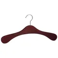 Produktbild: Garderobenbügel Kleiderbügel Premium 1112 mahagoni vernickelter Haken 41 cm