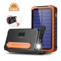 Produktbild: 4smarts Solar Powerbank Prepper 12000mAh schwarz/ orange 456633