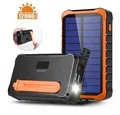 Produktbild: 4smarts Solar Powerbank Prepper 12000mAh schwarz/ orange 456633
