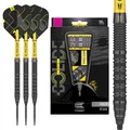 Produktbild: Target Darts Bolide Void 90% Tungsten Dart Set, Stahlspitzen-Swiss-Point-Darts | Barrel 01, 24G | Professionelle Dart-Sets, Schwarze Darts, Swiss-Point-Werkzeug im Lieferumfang enthalten