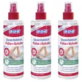 Produktbild: ✅ SOS Desinfektion Spray Füße Schuhe  Schuhdeo Fußdesinfektionsspray 3x 250ml ✅