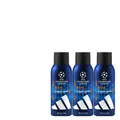 Produktbild: 3x150ml adidas Deospray Champions League Pro Player 48H Aromatic Spicy Fragrance