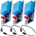 Produktbild: AZDelivery 3 x DHT11 Breakout Modul mit Platine und Kabel Temperatursensor und Luftfeuchtigkeitssensor kompatibel mit Arduino und Raspberry Pi inklusive e-Book!