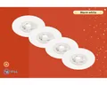 Produktbild: LED Einbauleuchten-Set IP44 4,9W 480 lm 3000 K weiß Ø 9/6,8 cm 230V 4 Stück