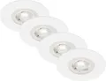 Produktbild: Briloner LED-Einbauleuchten Kulana 4er Set Mini 4,9W, 480lm weiß  Deckenlampen &