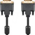 Produktbild: GOOBAY 93574 - DVI Monitor Kabel DVI-D 24+1 Stecker, Dual Link, 1,8 m