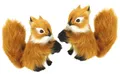 Produktbild: I.GE.A. Dekofigur Tierfigur mini Eichhörnchen (2 St), 2er Set aus Kunstfell Statue Ornamente Pelz Plüschtier Waldtier