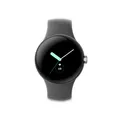 Produktbild: Google Pixel Watch - WLAN Smartwatch - Silber mit Charcoal Armband (+GRATIS Hombli Lichterkette)