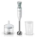 Produktbild: Bosch Stabmixer ErgoMixx, Edelstahl-Mixfuß, Mix- und Messbecher, 4-Klingen-Messer, Zerkleinerer, ergonomisches Design, 12 Stufen plus Turbo, 600 W, weiß/grau, MSM66120