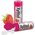 Produktbild: MIRADENT Xylitol Kaugummi Erdbeere 30 g