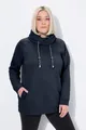 Produktbild: Ulla Popken Sweatshirt Bis 64 Sweatshirt mit Stehkragen Pullover