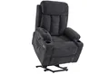 Produktbild: MCombo Relaxsessel MCombo elektrische Aufstehhilfe Fernsehsessel Relaxsessel 7190, motorisch verstellbar, Leder, Schwarz, 100 x 86 x 112 cm
