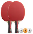 Produktbild: Tischtennis Set Rosskopf 2 Tischtennisschläger + 3 Tischtennisbälle 40+mm