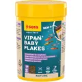 Produktbild: sera Vipan Baby Flakes 100 ml (56 g) | Fischfutter, Aufzuchtfutter für oberflächenfressende Jungfische | schwimmende Mikroflocken ohne Farb-/Konservierungsstoffe | fördert Wachstum & Abwehrkräfte