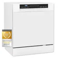 Produktbild: Exquisit Mini-Geschirrspüler, Tischspülmaschine, 55 cm breit, spülmaschine klein, ECO-Modus, GSP5508-030D weiss