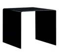 Produktbild: vidaXL Couchtisch Couchtisch Schwarz 50x50x45 cm Hartglas (1-St)