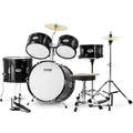 Produktbild: VEVOR Schlagzeugset für Kinder, 5-teilig, Anfänger-Schlagzeugset mit Bass-Toms, Snare, Standtrommel, verstellbarem Thron-Becken, Hi-Hat-Pedal und...