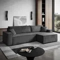 Produktbild: Gepolstertes Ecksofa CARLOS XL Cord Poso 60