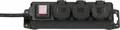 Produktbild: Brennenstuhl Outdoor Steckdosenleiste 3-fach (Kabellänge 2 m), mit Schalter und selbstschließendem Deckel