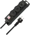 Produktbild: Steckdosenverteiler IP44 3-Fach Outdoor Steckdosenleiste mit Schalter 2m Kabe...
