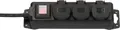 Produktbild: Brennenstuhl Outdoor Steckdosenleiste 3-fach mit Schalter, 2m Kabel, schwarz (11
