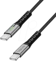 Produktbild: LOGILINK CU0421 - Sync- & Ladekabel, USB-C -> C, 0,5 m, schwarz