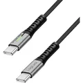 Produktbild: LogiLink USB-C® Kabel  USB 2.0 USB-C® Stecker 0.50 m Schwarz mit LED, beidsei...