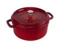 Produktbild: Staub Auflaufform La Cocotte 24cm rund, Kirsch-rot, Gusseisen