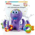 Produktbild: Nuby Badspielzeug – Schwimmende Krake mit 3 Ringen | Interaktives Badspielzeug für Babys und Kinder | Ab 18+ Monaten
