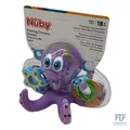 Produktbild: Nuby Badspielzeug – Schwimmende Krake mit 3 Ringen | Interaktives Badspielzeug f